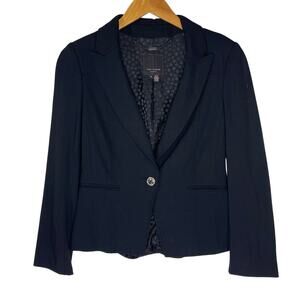 TED BAKER LONDON Women’s Single Button Peak Lapel Black Blazer 3/M